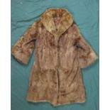 A Vintage Ladies Faux Fur Coat