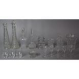 A Collection of 19th Century and Later Glassware to Feature Good Quality 19th Century Vase with Hand