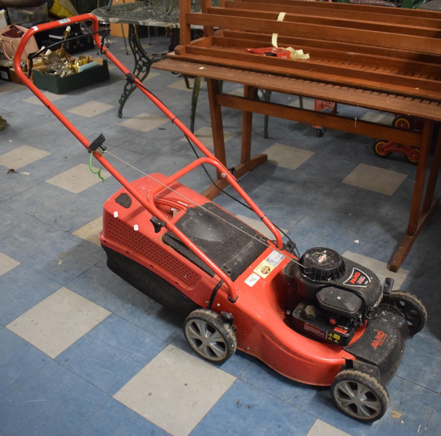 An Al-ko Petrol Rotary Lawn Mower, Not Self Propelled