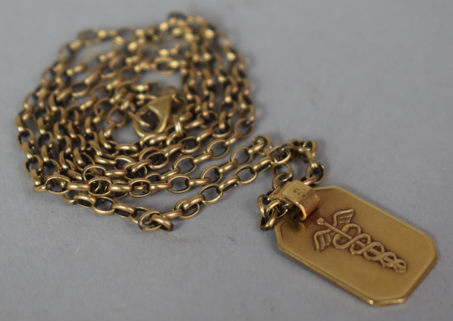 A 9ct Gold Chain and Pendant, 8.2g - Image 2 of 3