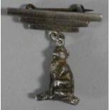 A Silver Brooch in the Form of a Seated Monkey