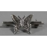 A Small Silver Novelty Brooch in the Form of a Butterfly