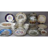 A Large Collection of Decorated Plates to Feature Poole, Animal Plates, Floral Plates, Alfred Meakin