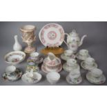 A Collection of Ceramics to Adderley 'Love in the Mist Pattern' Coffee Set, Royal Winton Autumn Gold