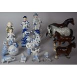 A Collection of Continental and other Animal and Figural Ornaments to Feature Porcelain German