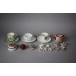 A Collection of Ceramics to Feature 19th Century Hand Painted Commemorative Teacup and Saucer for