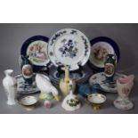 A Collection of Continental and English Ceramics to Feature Continental Vases, Plates, Blush Ivory