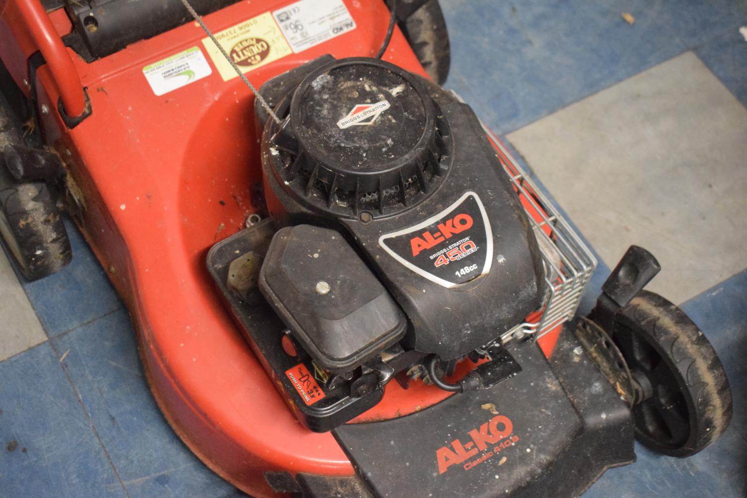 An Al-ko Petrol Rotary Lawn Mower, Not Self Propelled - Image 2 of 2