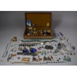 A Modern Jewellery Box Containing Costume Jewellery to include Silver Pendant Necklaces etc