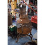 A Metal Chiminea, 83cm High