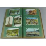 A Late Victorian/Edwardian Postcard Album Containing Colour and Monochrome Mixed Postcards, Mainly