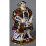 A Royal Worcester Henry VIII Figural Candle Snuffer