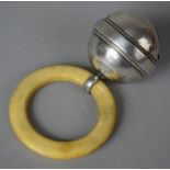 A Silver and Ivory Rattle and Teether, Birmingham 1931 by Deakin and Francis