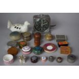 A Vintage Interval Timer, Collection of Metal, Stone and Ceramic Boxes etc