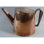 A Late 19th Century Copper Kettle with Hinged Lid, 18cm High