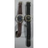 Two Vintage Wrist Watches, Certina Sportsman and Yema 17 Jewel