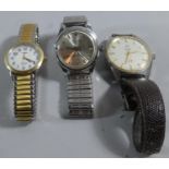 Three Wrist Watches to Include Limit, Timex and Solina