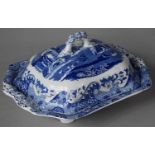 A Spode Blue and White Italian Pattern Lidded Tureen