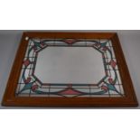 A Framed Modern Wall Mirror, 39cm Wide