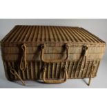 A Wicker Picnic Basket, 51cm Wide