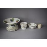 A Collection of Ceramics to include Large Portmeirion Bowl, Two Pieces of Coalport Ming Rose,