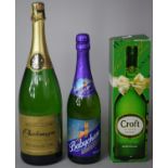 A Bottle of Croft Original Sherry, Babycham Special Edition and Charlemagne Sparkling Wine