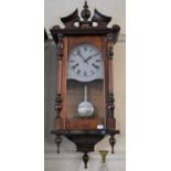 A Reproduction Mahogany Cased Wall Clock