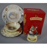 A Collection of Childrens China to Include Royal Bunnykins Musical Box