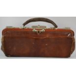 A Vintage Fitted Leather Doctors Bag, 40cm Wide