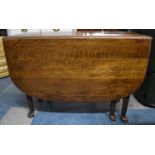 An Oak Drop Leaf Dining Table, 107cm Wide