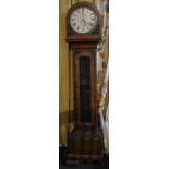 A 19th Century Oak Longcase Clock with Circular Dial Inscribed Barron, Ross with Arched Top and