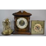 A Collection of Three Vintage Mantle Clocks, The Tallest 22cm