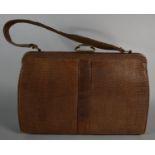 A Mappin and Webb Snake Skin Ladies Handbag, 28cm Wide