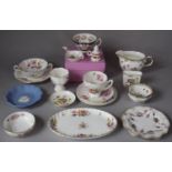 A Collection of Floral Patterned Ceramics to include Royal Crown Derby 'Antoinette' Pattern Milk