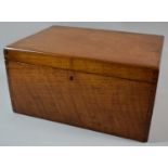A Late 19th/Early 20th Century Oak Work Box, 30cm Wide