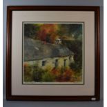 A Framed Limited Edition Welsh Print, Bwthyn Penygroes, Signed by the Artist Ede Perry
