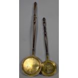 Two Reproduction Bed Brass Bed Pans