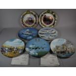 A Collection of Decorated Plates to Include Two Coalport Railway, Two Coalport RAF and Coalport