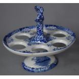 A Spode Italian Pattern Egg Holder (For Six Eggs) 17cms High and 19cms Wide