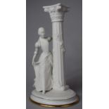 A Franklin Mint Romeo and Juliet Candlestick