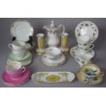 A Collection of Teawares to Include Royal Albert Lorraine Pattern Hot water Jug, Pair of Royal
