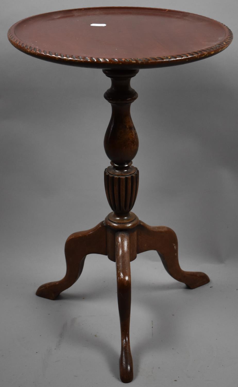 A Reproduction Mahogany Tripod Wine Table, 52cm high