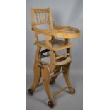 A Late 19th/Early 20th Century Welsh Child's Metamorphic High Chair