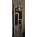 Three Modern Composition Framed Dressing Mirrors, Tallest 170cm High