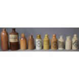 A Collection of Stoneware Brewers and Ink Bottles to Include Clarke & co. Rhyl Mineral Waterworks,