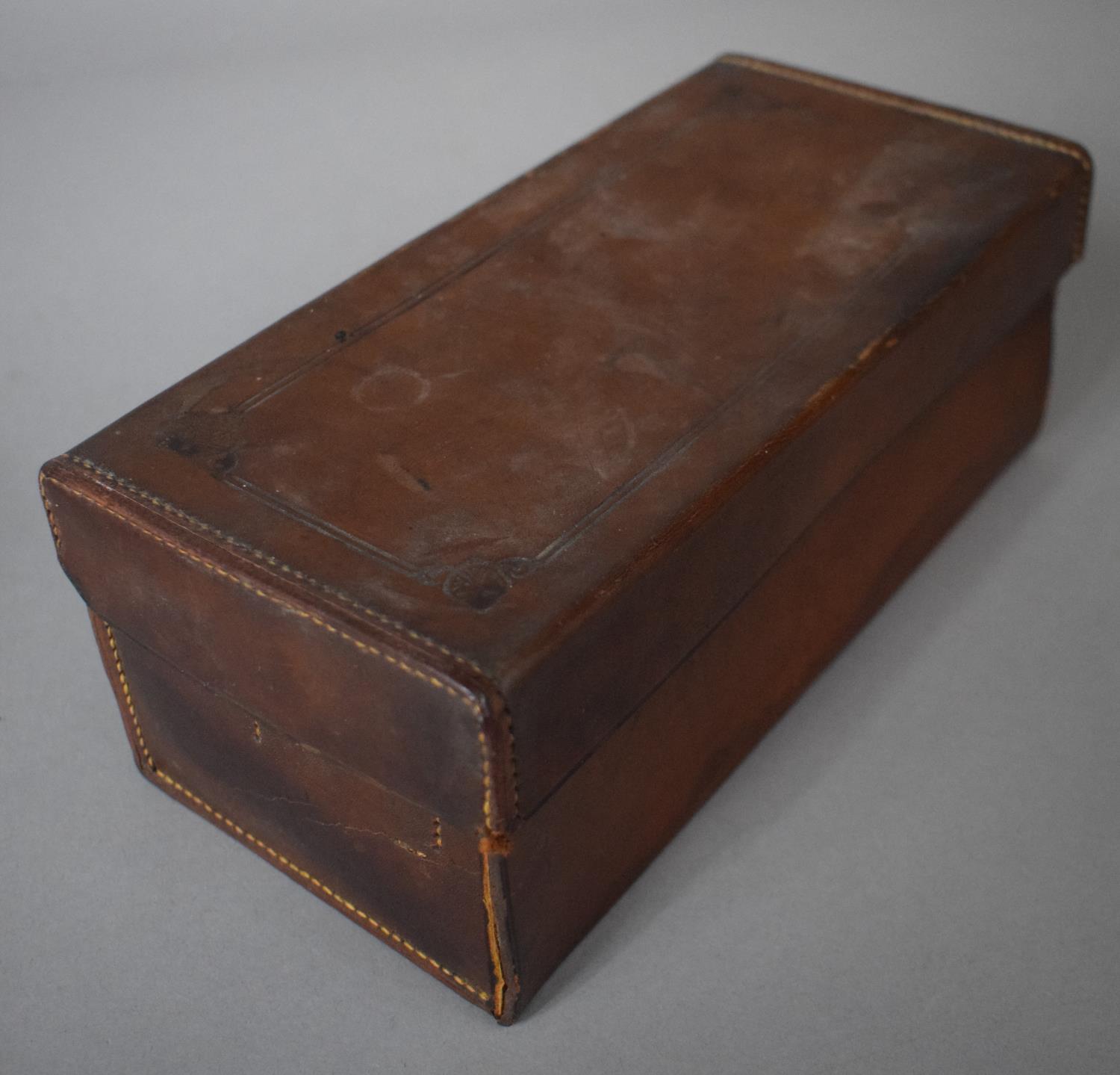 A Henry Loveridge, Cylindrical Leather Cased Travelling Set with Burner or Stove with Registered - Image 6 of 8