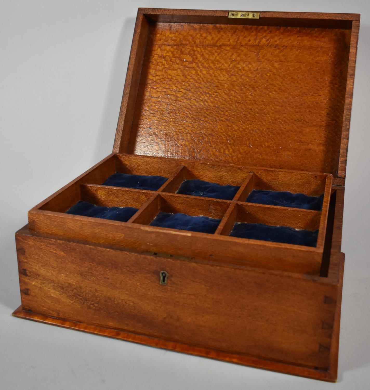 A Pretty Inlaid Work Box with Fitted Removable Inner Tray, 37cm Wide - Image 2 of 3