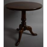 A Reproduction Oak Circular Topped Tripod Table by Rushworths of Shrewsbury, 58cm Diameter