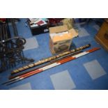 Two Ranging Poles, Rain Stick, Leather Cased Monopod, Slide Projector etc