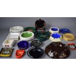 A Collection of Vintage Pub Advertising Ashtrays to include Carltonware Examples, Harp, Booths,
